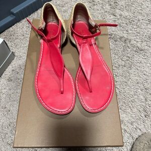 Chic Red Women's Sandals